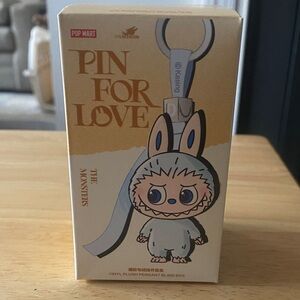 NWT  Letter “M”.  Labubu Pin For Love